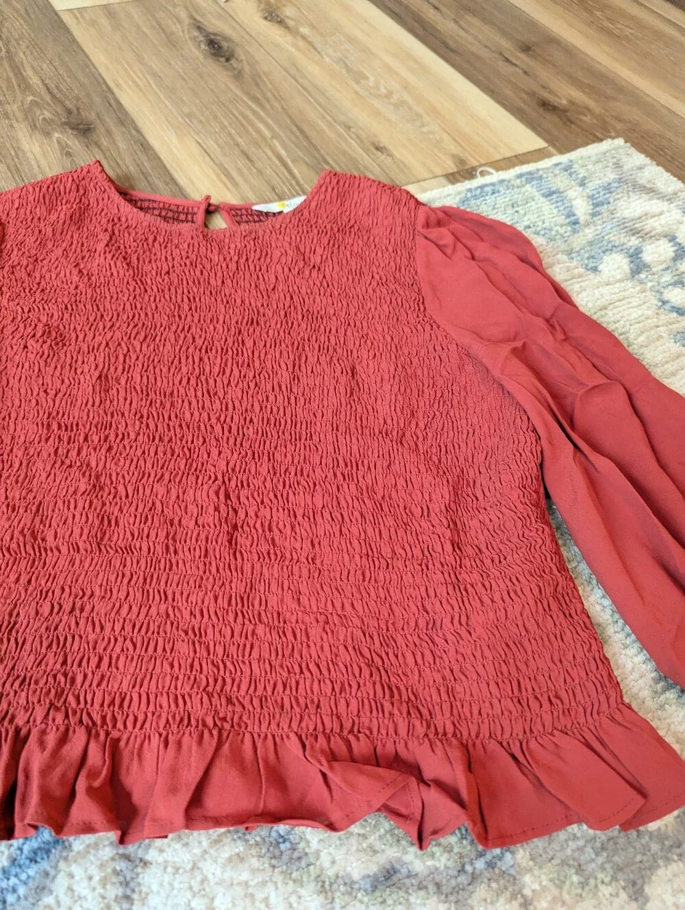 Boden Puff Long Sleeve Business Casual Top.